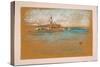 San Giorgio Maggiore, Venice, 1880 (Pastel & Charcoal on Paper)-James Abbott McNeill Whistler-Stretched Canvas