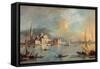 San Giorgio Maggiore, Venice, with the Giudecca and Zitelle-Guardi-Framed Stretched Canvas