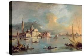 San Giorgio Maggiore, Venice, with the Giudecca and Zitelle-Guardi-Stretched Canvas
