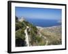 San Giovanni Church and View of Coastline from Town Walls, Erice, Sicily, Italy, Mediterranean-Jean Brooks-Framed Photographic Print