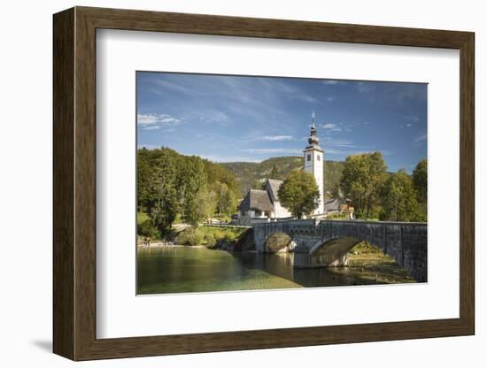 San Giovanni Church, Lake Bohinj, Triglav National Park, Upper Carniola, Slovenia-Ben Pipe-Framed Photographic Print