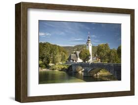 San Giovanni Church, Lake Bohinj, Triglav National Park, Upper Carniola, Slovenia-Ben Pipe-Framed Photographic Print