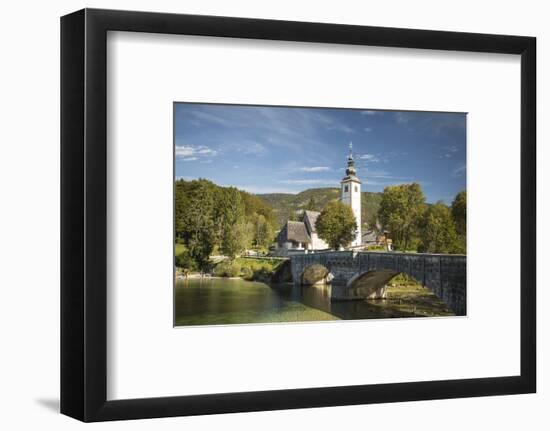 San Giovanni Church, Lake Bohinj, Triglav National Park, Upper Carniola, Slovenia-Ben Pipe-Framed Photographic Print