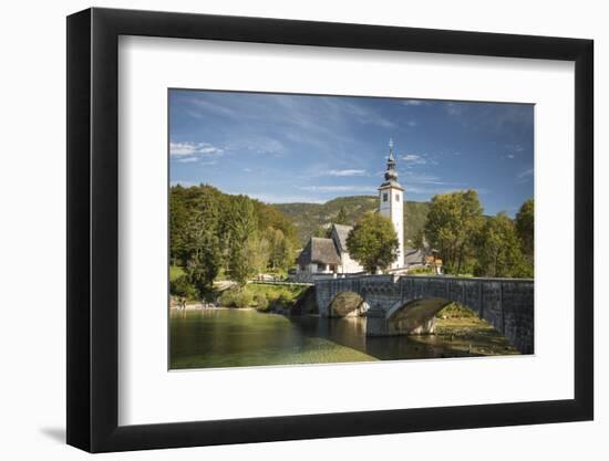 San Giovanni Church, Lake Bohinj, Triglav National Park, Upper Carniola, Slovenia-Ben Pipe-Framed Photographic Print