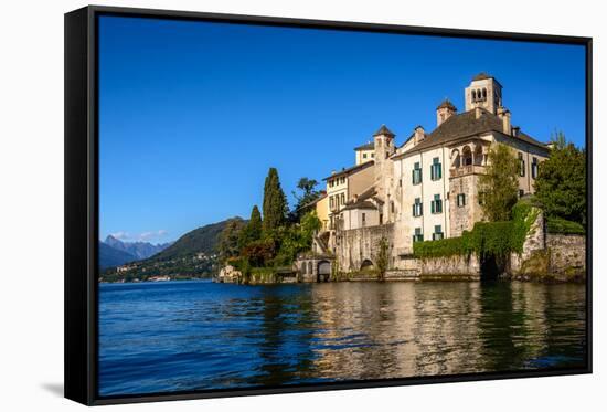 San Giulio Abbey-Robik70-Framed Stretched Canvas