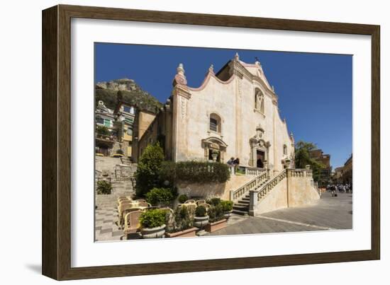 San Giuseppe Church and Piazza 9 April on Corso Umberto in This Popular Northeast Tourist Town-Rob Francis-Framed Photographic Print