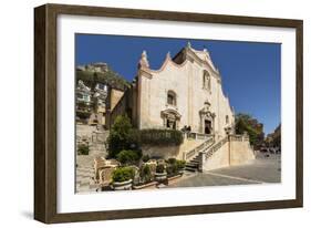 San Giuseppe Church and Piazza 9 April on Corso Umberto in This Popular Northeast Tourist Town-Rob Francis-Framed Photographic Print