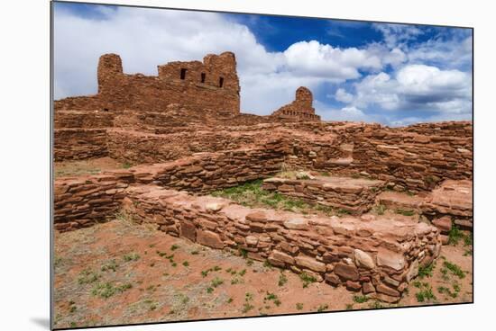 San Gregorio Church at Abo Ruins, Salinas Pueblo Missions. New Mexico, USA-Russ Bishop-Mounted Premium Photographic Print