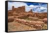 San Gregorio Church at Abo Ruins, Salinas Pueblo Missions. New Mexico, USA-Russ Bishop-Framed Stretched Canvas
