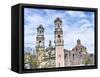 San Hipolito Church, Mexico City, Mexico. On Reforma Avenue, established 1521.-William Perry-Framed Stretched Canvas
