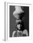 San Ildefonso Girl with Jar-Edward S^ Curtis-Framed Giclee Print