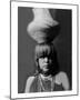 San Ildefonso Girl with Jar-Edward S^ Curtis-Mounted Giclee Print