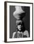 San Ildefonso Girl with Jar-Edward S^ Curtis-Framed Giclee Print