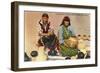 San Ildefonso Pottery Makers, New Mexico-null-Framed Art Print