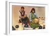 San Ildefonso Pottery Makers, New Mexico-null-Framed Art Print