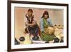 San Ildefonso Pottery Makers, New Mexico-null-Framed Premium Giclee Print