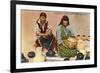 San Ildefonso Pottery Makers, New Mexico-null-Framed Premium Giclee Print