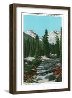San Isabel National Forest, CO, View of Mount Blance at Foot of the Huerfano River-Lantern Press-Framed Art Print