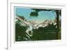 San Isabel National Forest, Colorado, View of the Crestone Needles-Lantern Press-Framed Premium Giclee Print
