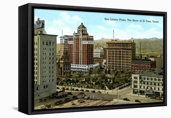 San Jacinto Plaza, El Paso, Texas-null-Framed Stretched Canvas