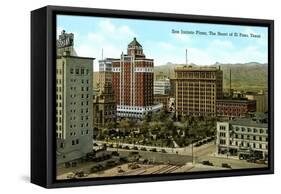 San Jacinto Plaza, El Paso, Texas-null-Framed Stretched Canvas