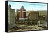 San Jacinto Plaza, El Paso, Texas-null-Framed Stretched Canvas