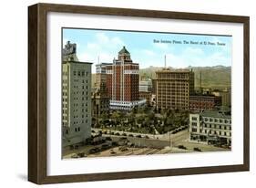 San Jacinto Plaza, El Paso, Texas-null-Framed Art Print