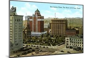 San Jacinto Plaza, El Paso, Texas-null-Mounted Art Print