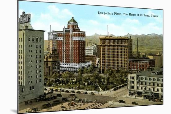 San Jacinto Plaza, El Paso, Texas-null-Mounted Premium Giclee Print