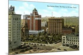 San Jacinto Plaza, El Paso, Texas-null-Mounted Premium Giclee Print