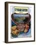 San Jose, California - Embarcadero Pear Label-Lantern Press-Framed Art Print