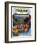 San Jose, California - Embarcadero Pear Label-Lantern Press-Framed Art Print