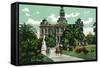 San Jose, California - Exterior View of City Hall-Lantern Press-Framed Stretched Canvas