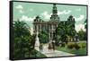 San Jose, California - Exterior View of City Hall-Lantern Press-Framed Stretched Canvas