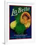 San Jose, California - La Bella Vegetable Label-Lantern Press-Framed Art Print