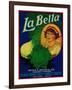 San Jose, California - La Bella Vegetable Label-Lantern Press-Framed Art Print