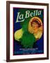 San Jose, California - La Bella Vegetable Label-Lantern Press-Framed Art Print