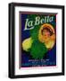 San Jose, California - La Bella Vegetable Label-Lantern Press-Framed Art Print