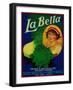 San Jose, California - La Bella Vegetable Label-Lantern Press-Framed Art Print