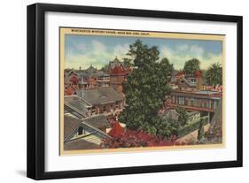 San Jose, California - View of Winchester Mystery House-Lantern Press-Framed Art Print