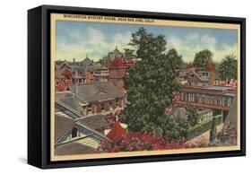 San Jose, California - View of Winchester Mystery House-Lantern Press-Framed Stretched Canvas