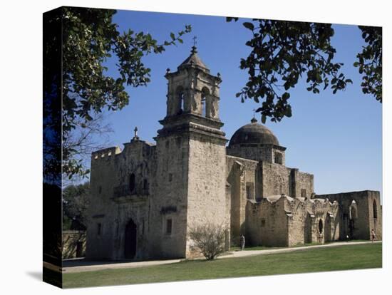 San Jose Mission, San Antonio, Texas, USA-Charles Bowman-Stretched Canvas