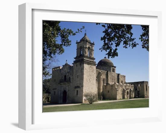 San Jose Mission, San Antonio, Texas, USA-Charles Bowman-Framed Photographic Print
