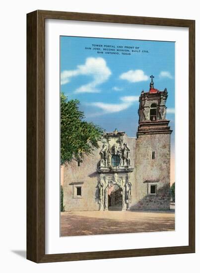 San Jose Mission, San Antonio, Texas-null-Framed Art Print