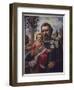 San Jose (Saint Joseph) Holds His Son in One Hand a Lily Stem in the Other-null-Framed Photographic Print