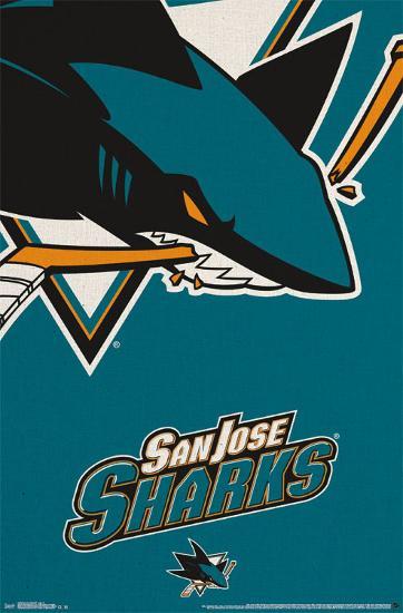 San Jose Sharks - Logo 14-null-Lamina Framed Poster