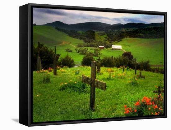 San Juan Batista Graveyard-Jody Miller-Framed Stretched Canvas