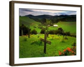 San Juan Batista Graveyard-Jody Miller-Framed Photographic Print