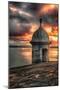 San Juan Bay Sunset With A Sentry Post-George Oze-Mounted Photographic Print