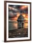 San Juan Bay Sunset With A Sentry Post-George Oze-Framed Photographic Print